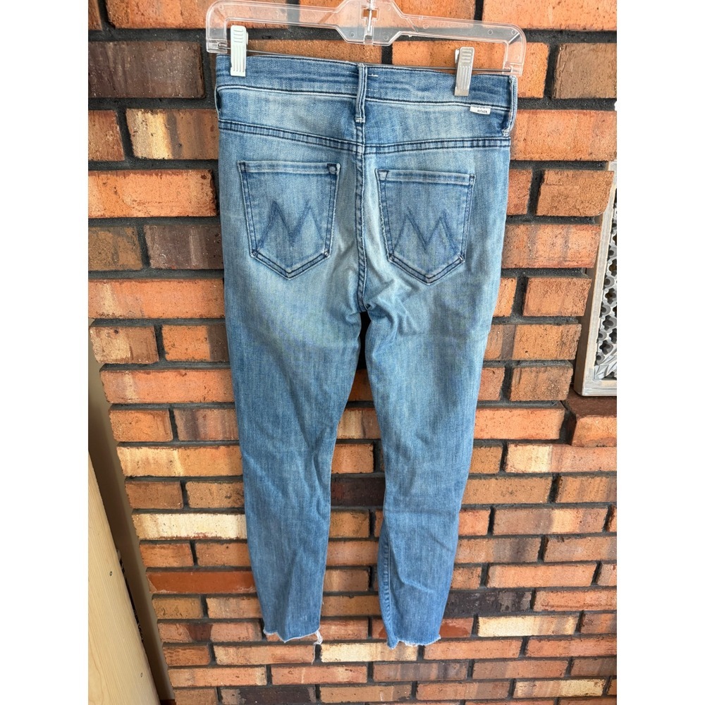 Mother Stunner Zip Ankle Step Fray Skinny High Rise Jeans Size 24 - Picture 2 of 7